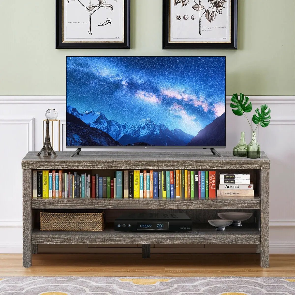 3-Tier TV Stand Console Cabinet for TV's up to 45 Inch with Storage Shelves, photo 15 of 16