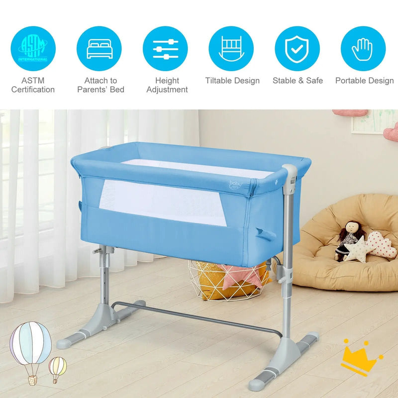 Travel Portable Baby Bed Side Sleeper Bassinet Crib with Carrying Bag by DirectDeals