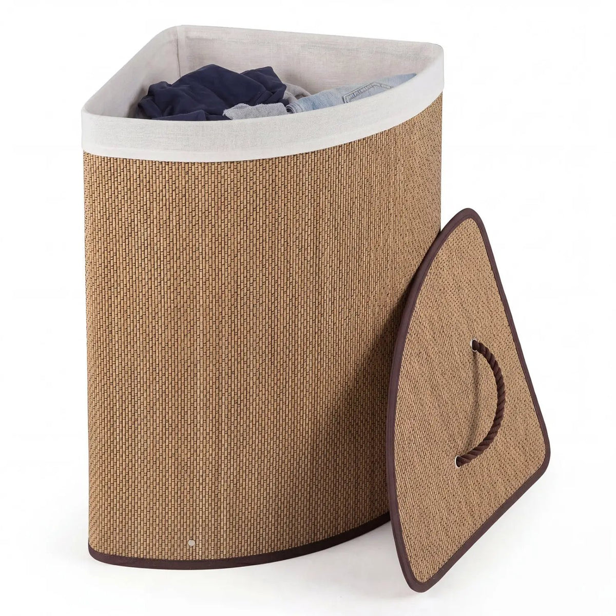 15 Gallon Bamboo Laundry Hamper with Removable Liner, photo 3 of 24