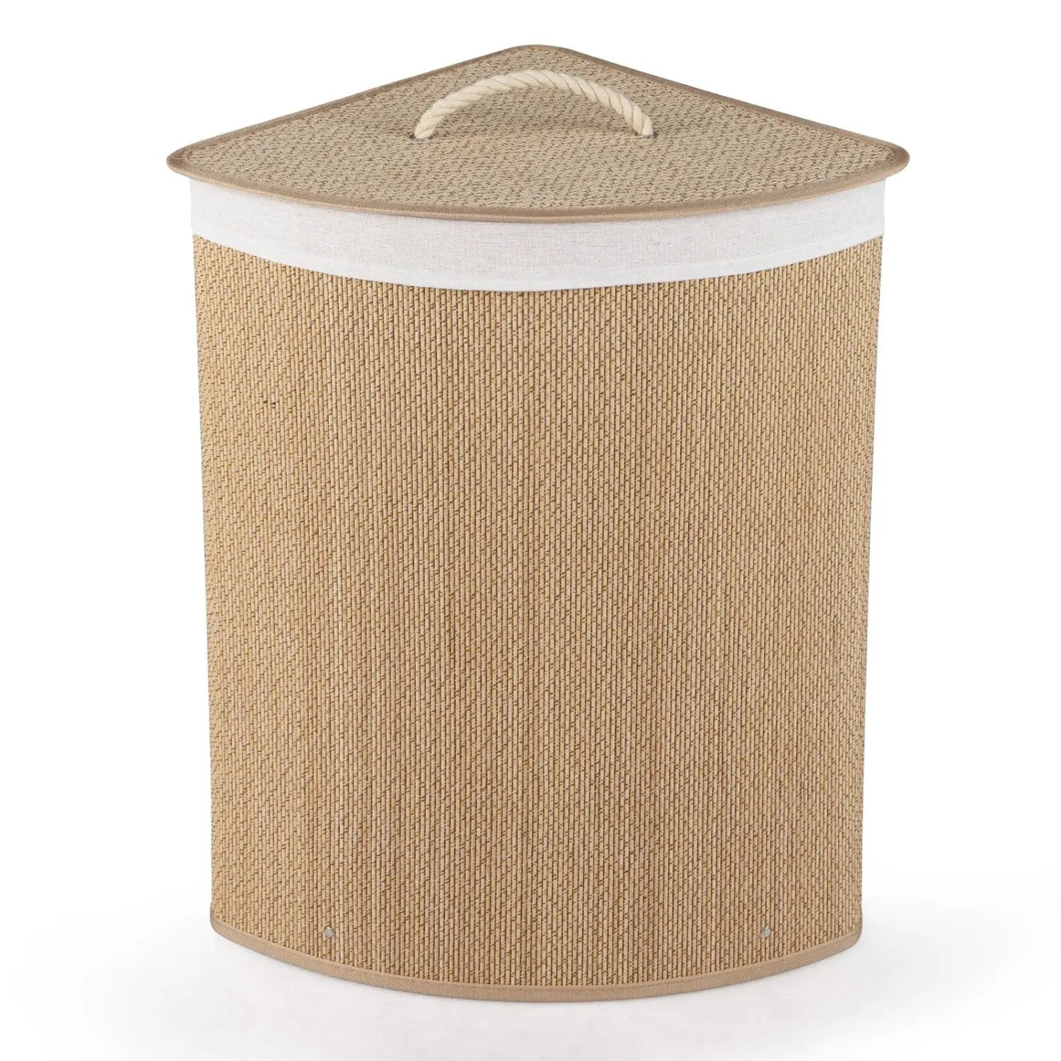15 Gallon Bamboo Laundry Hamper with Removable Liner by DirectDeals