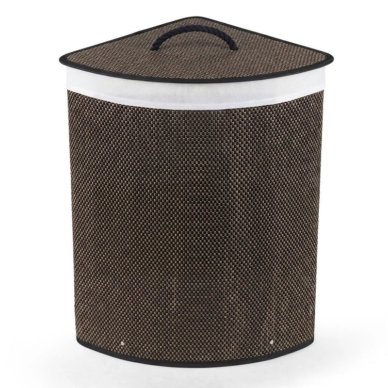 15 Gallon Bamboo Laundry Hamper with Removable Liner by DirectDeals