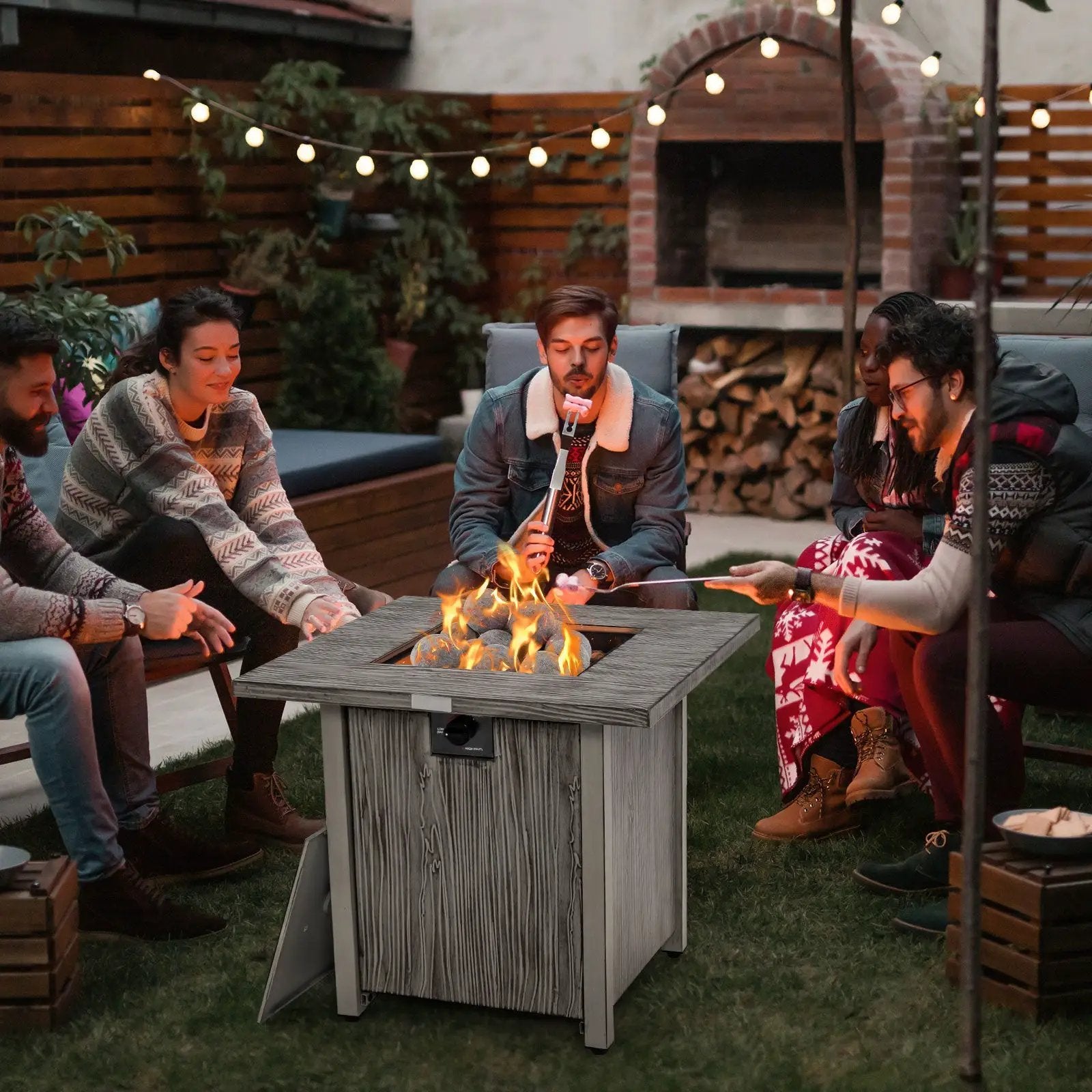 15 Pieces Ceramic Fiber Fire Balls for Outdoor Use-Gray by DirectDeals