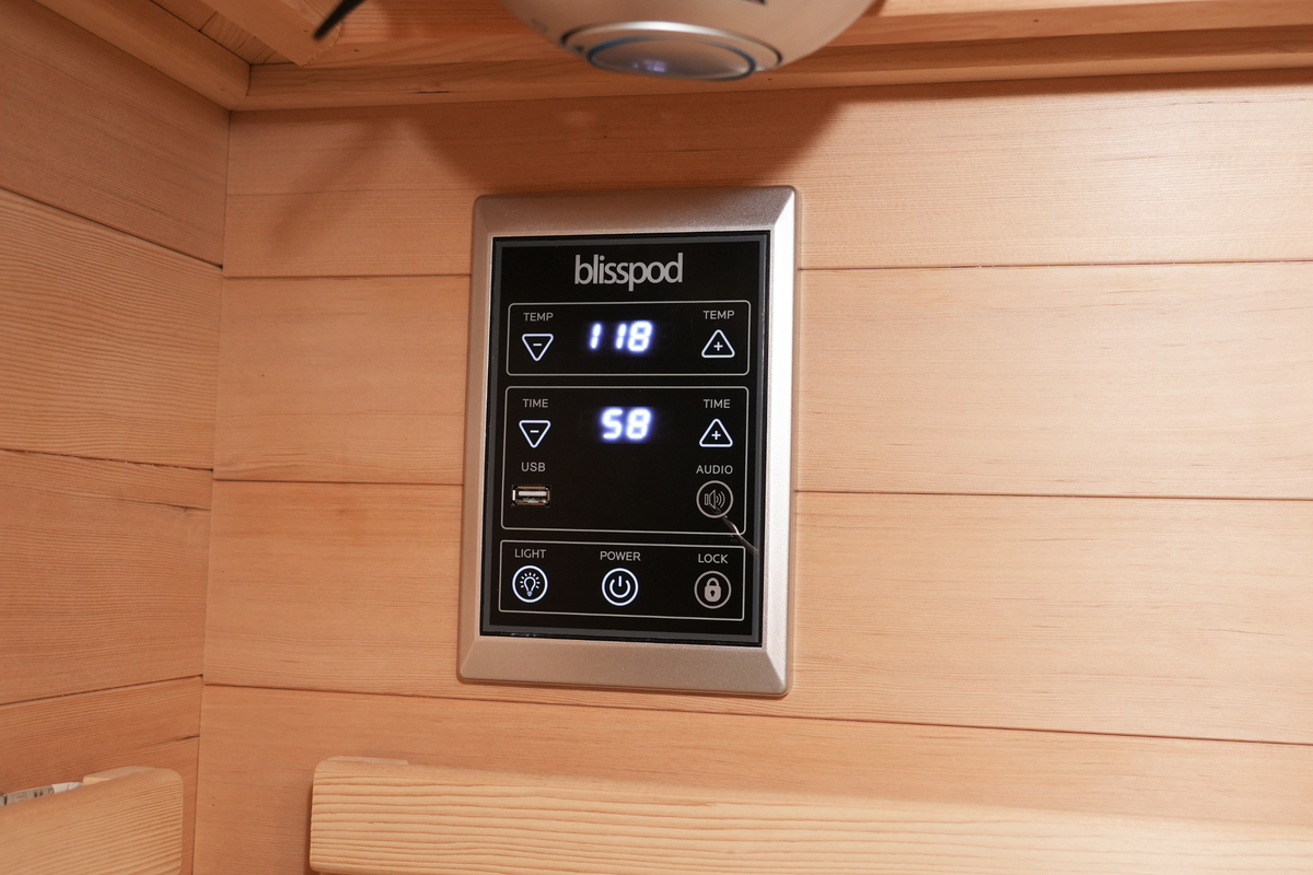 Blisspod I Vienna RED I All-In-One - Full Spectrum + Red Light Therapy I Indoor Corner Premium Sauna I 4-5 Person, photo 20 of 20