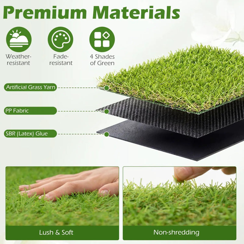 Artificial Turf Rug 15 x 7 Feet with 0.75 Inch Pile Height by DirectDeals
