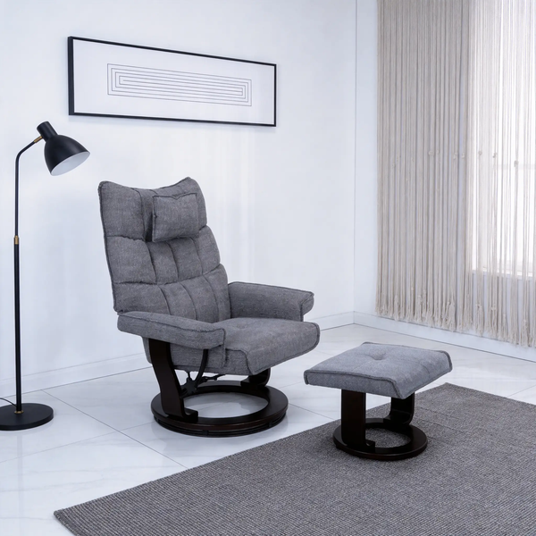 8-Point Massage Recliner with Ottoman