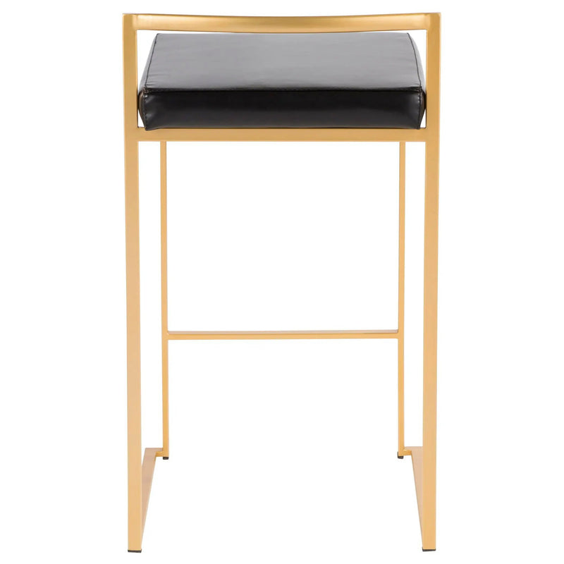 Fuji - Contemporary / Glam Design Counter Stool (Set of 2) by HouseOfZazla