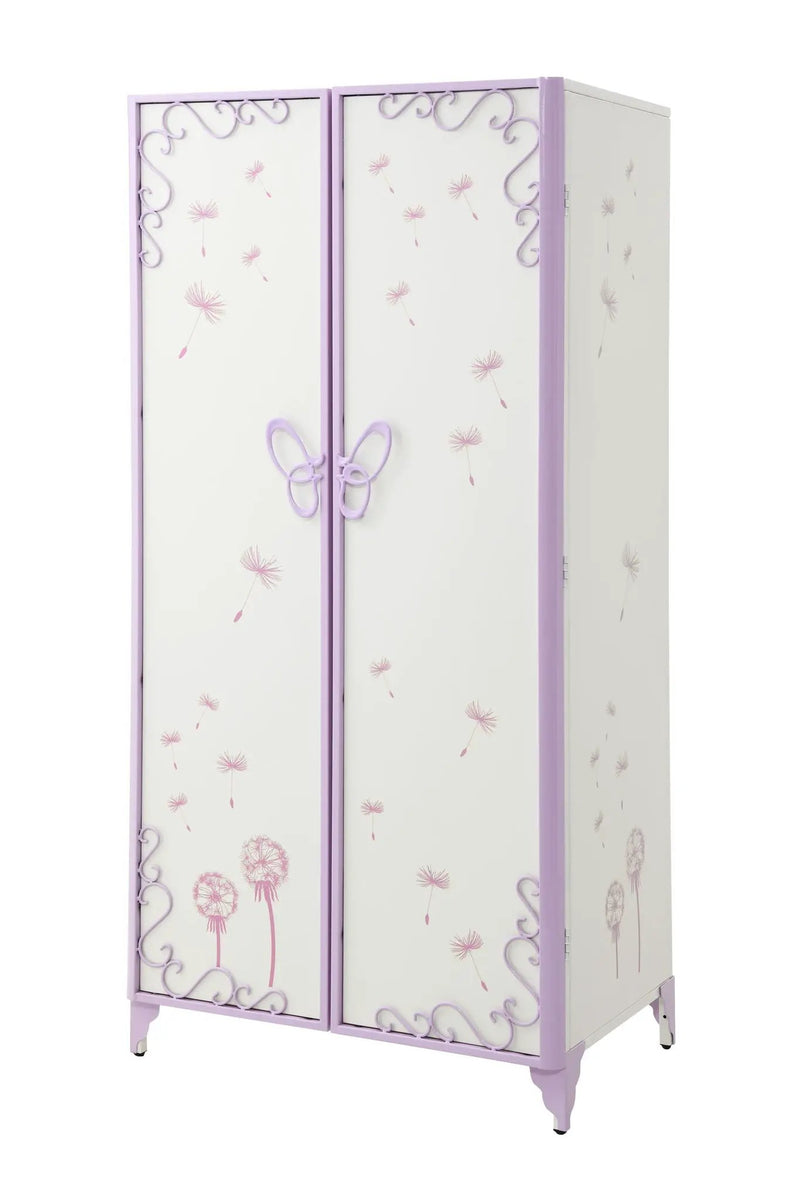 Priya II Synthetic Leather Purple Wardrobe by HouseOfZazla