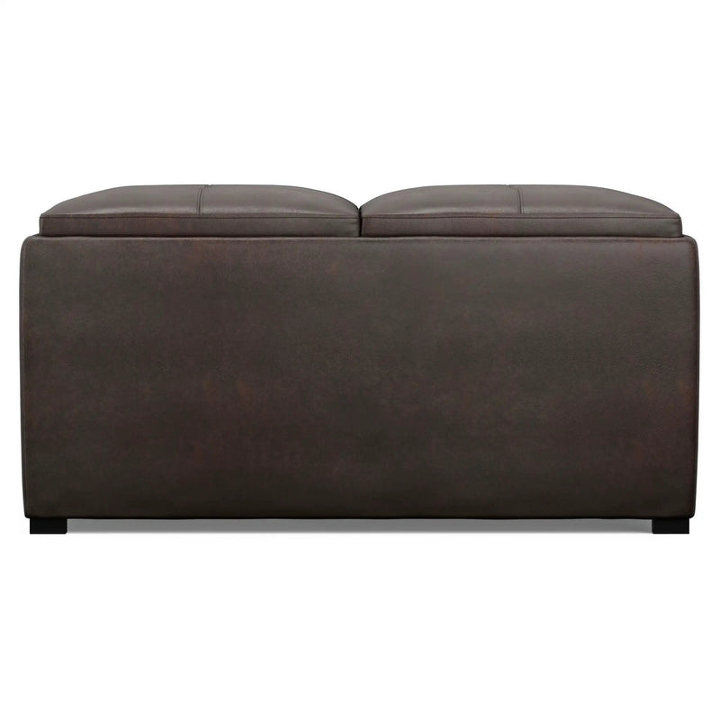 Avalon - Upholstered Square Coffee Table Storage Ottoman by HouseOfZazla