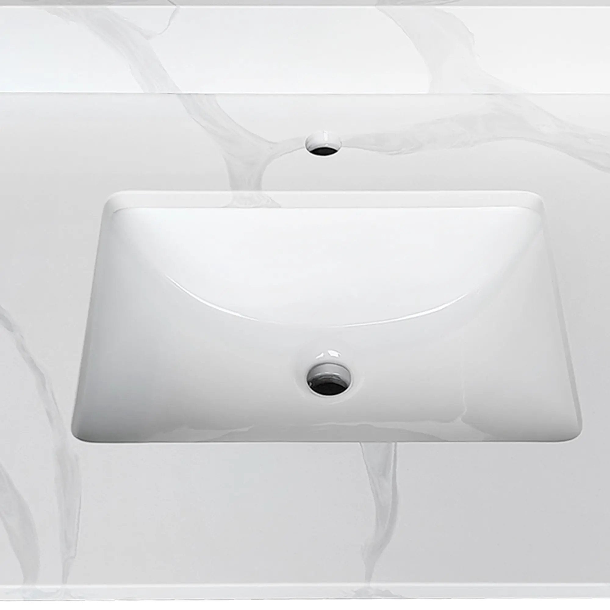 43-inch Quartz Bathroom Vanity Top with Undermount Single Bowl Sink by HouseOfZazla
