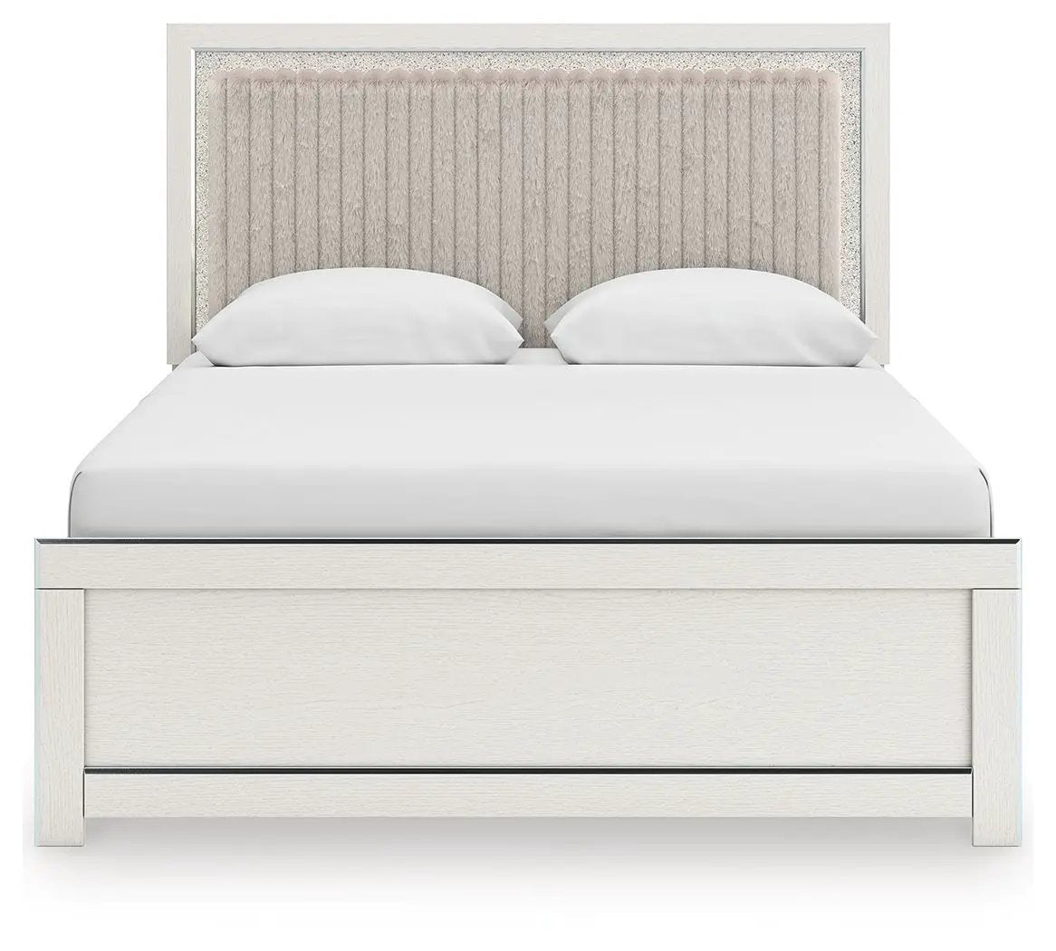Zuraleus - Upholstered Panel Platform Bed With Roll Slats by Unique Piece Furniture