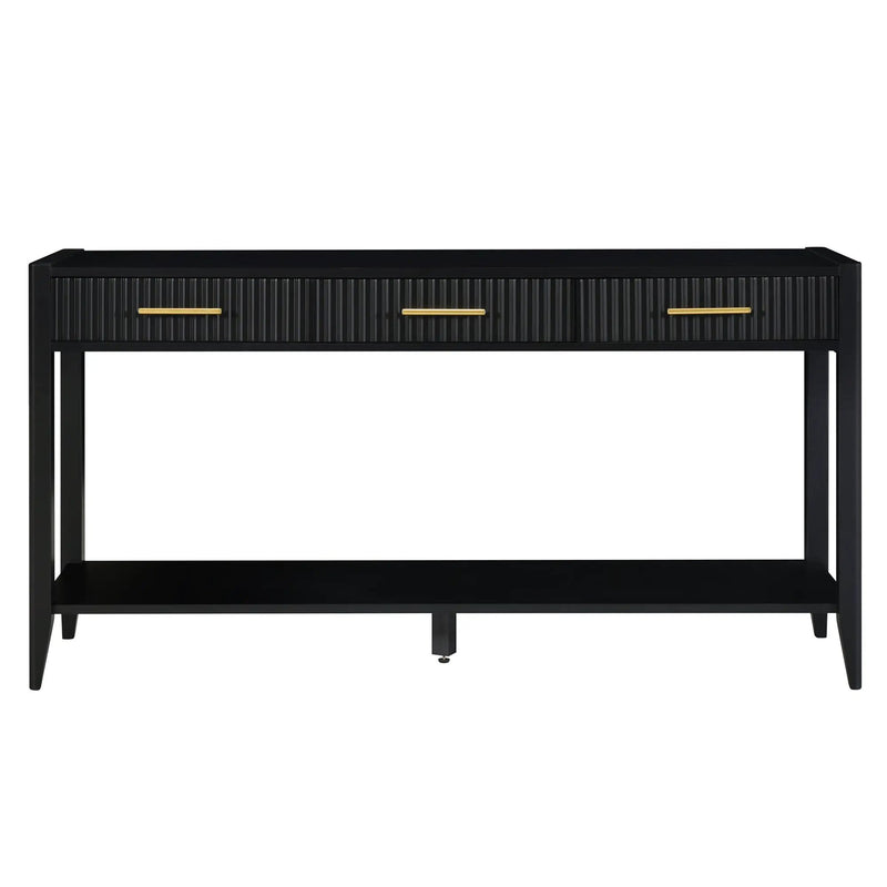 U_STYLE 60" Painted Console Table with 3 Drawers by HouseOfZazla