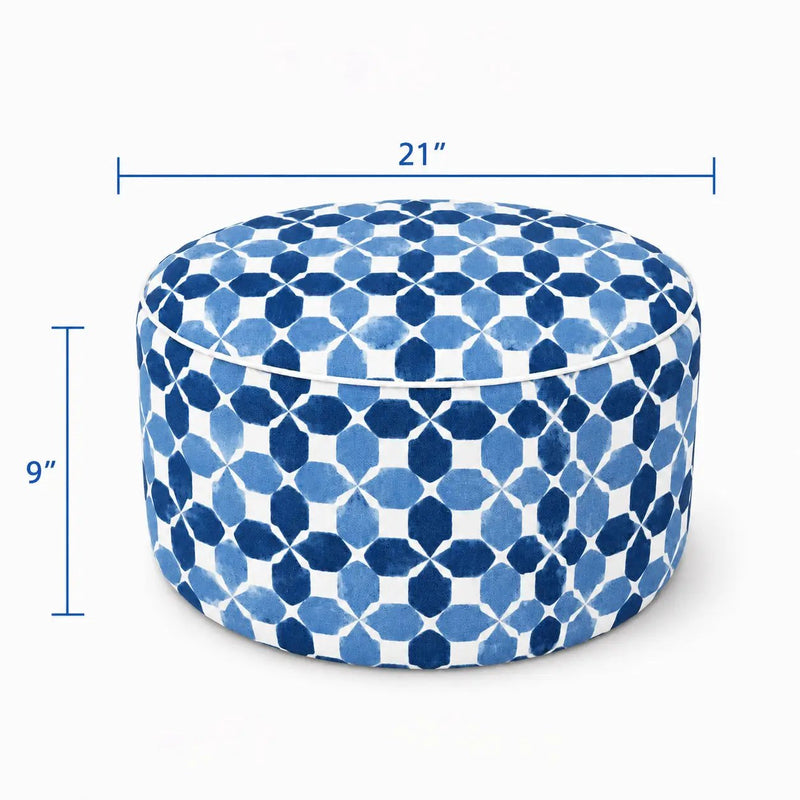 2 Pack Outdoor Inflatable Ottoman with Carry Handle by HouseOfZazla