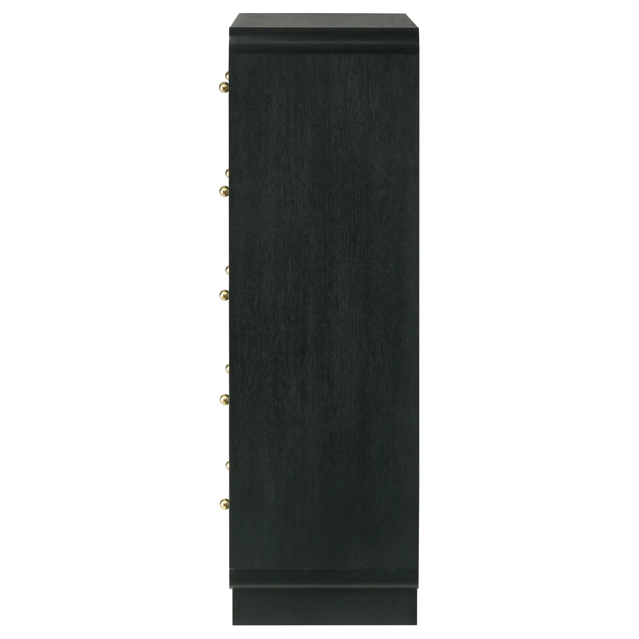 Cavelle 5-drawer Chest of Drawers Black by Unique Piece Furniture