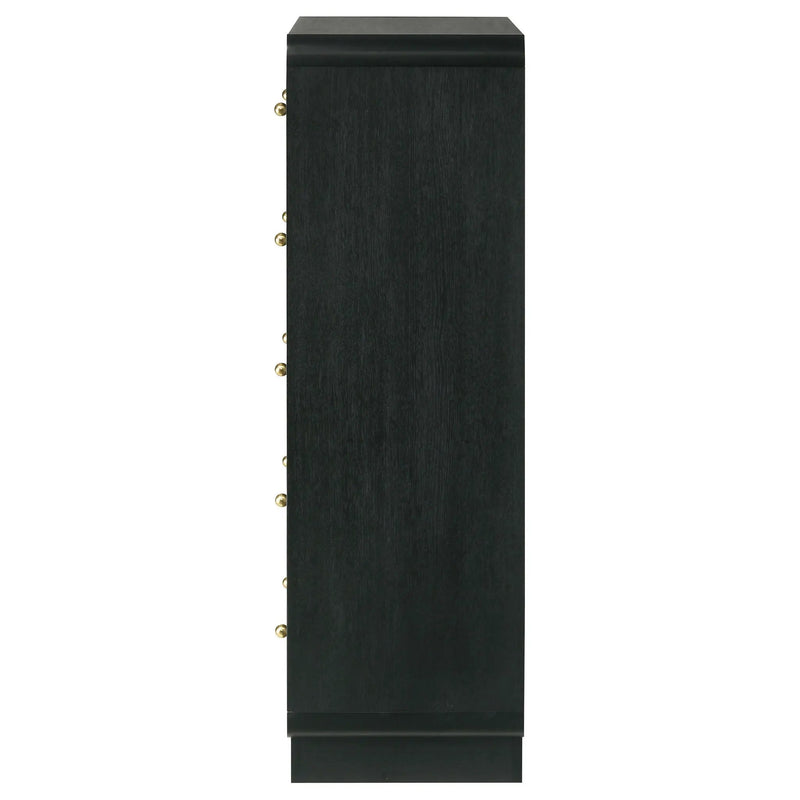 Cavelle 5-drawer Chest of Drawers Black by Unique Piece Furniture
