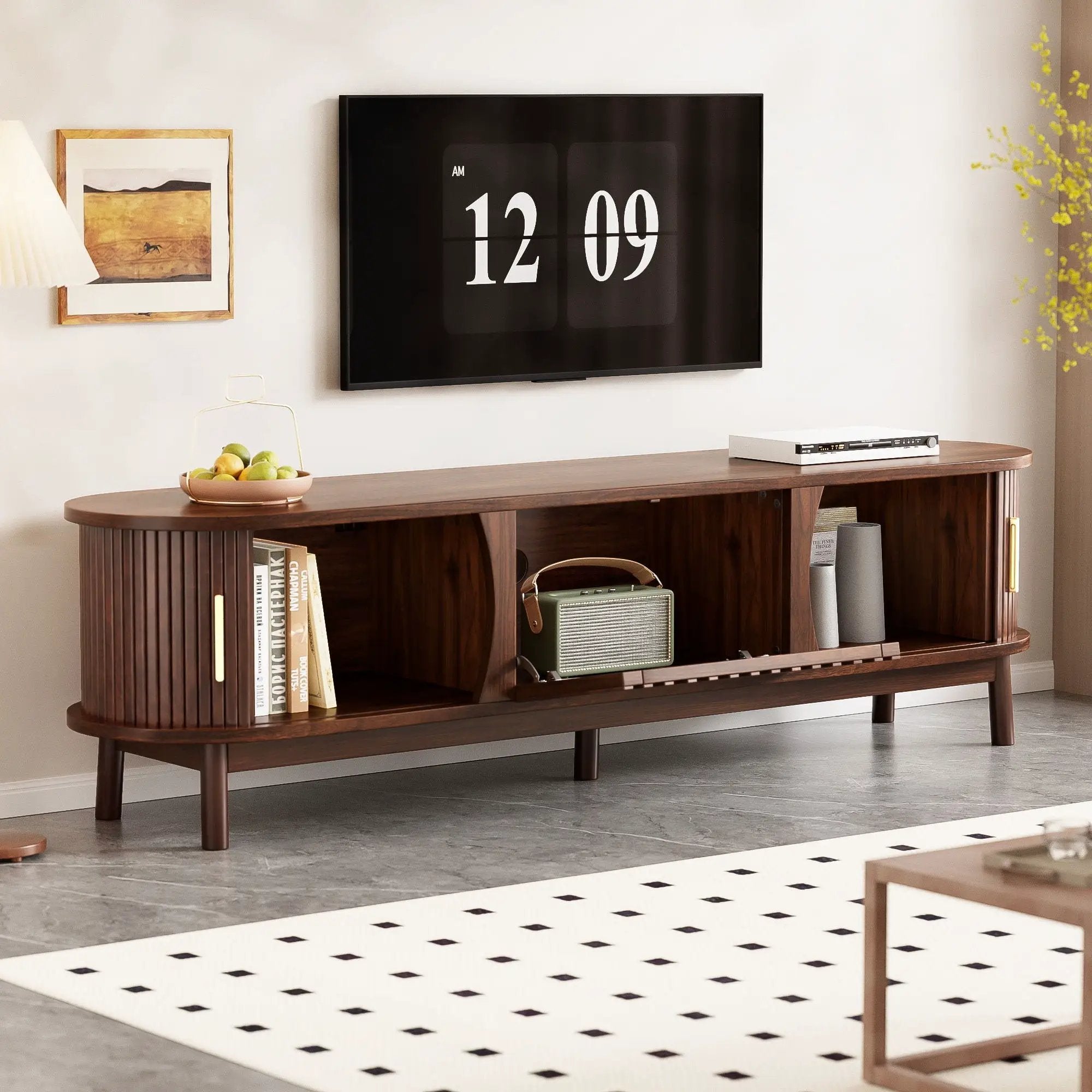 TV Stand Entertainment Center With Storage by HouseOfZazla