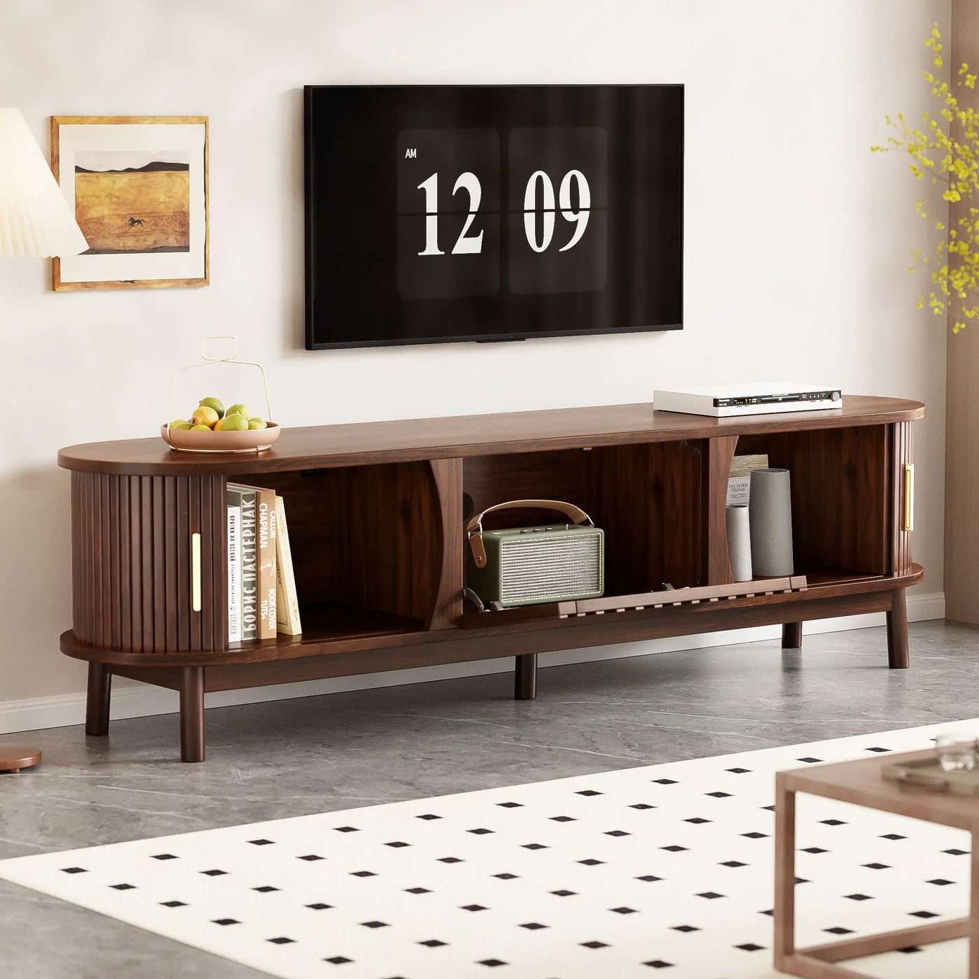 TV Stand, Entertainment Center With Storage by Unique Piece Furniture