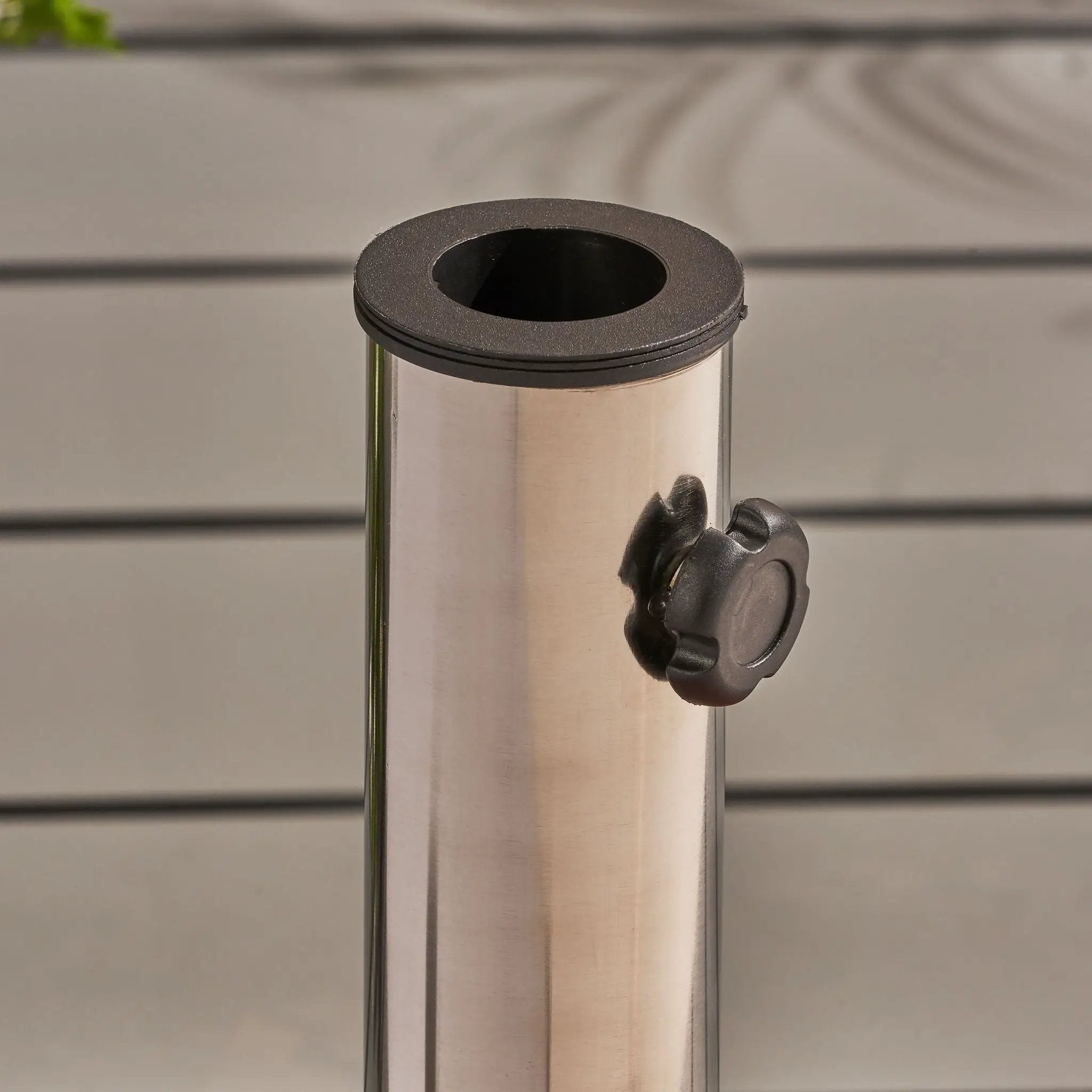 Wheelie - Round Umbrella Base with Stainless Steel Holder by HouseOfZazla