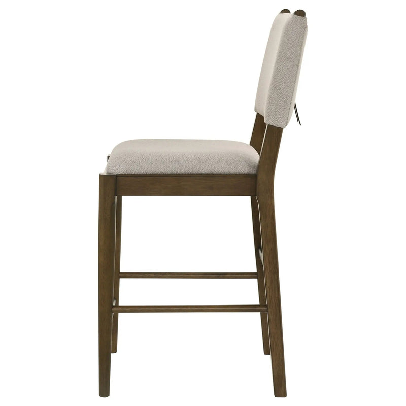 Ottowa Upholstered Counter Side Chair Brown (Set of 2) by Unique Piece Furniture