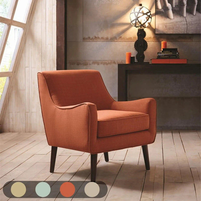Accent Chair Upholstered With Legs - Burnt Orange by Unique Piece Furniture
