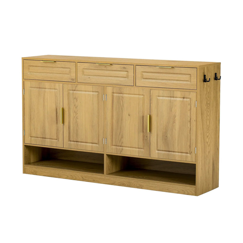 U-Style Farmhouse Sideboard with 3 Drawers & 4 Doors by HouseOfZazla