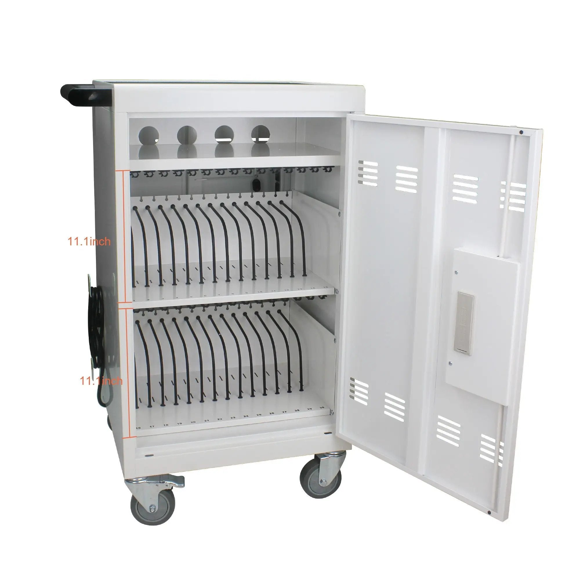 Mobile Charging Cart And Cabinet For Tablets Laptops 30 Device With Combination Lock by HouseOfZazla