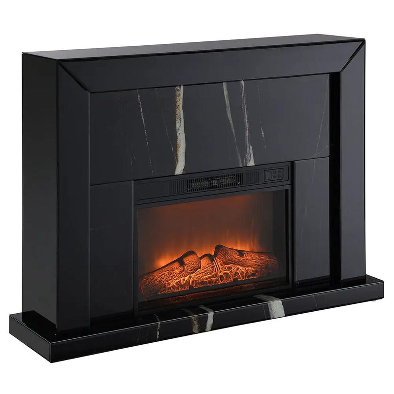 Drisana - Fireplace - Black Mirrored by Unique Piece Furniture