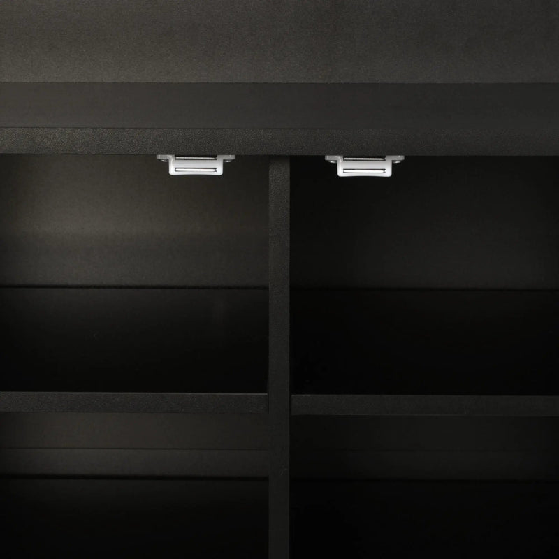 Entryway Bench With Coat Rack, 3 In 1 Design And Adjustable Shelves by HouseOfZazla