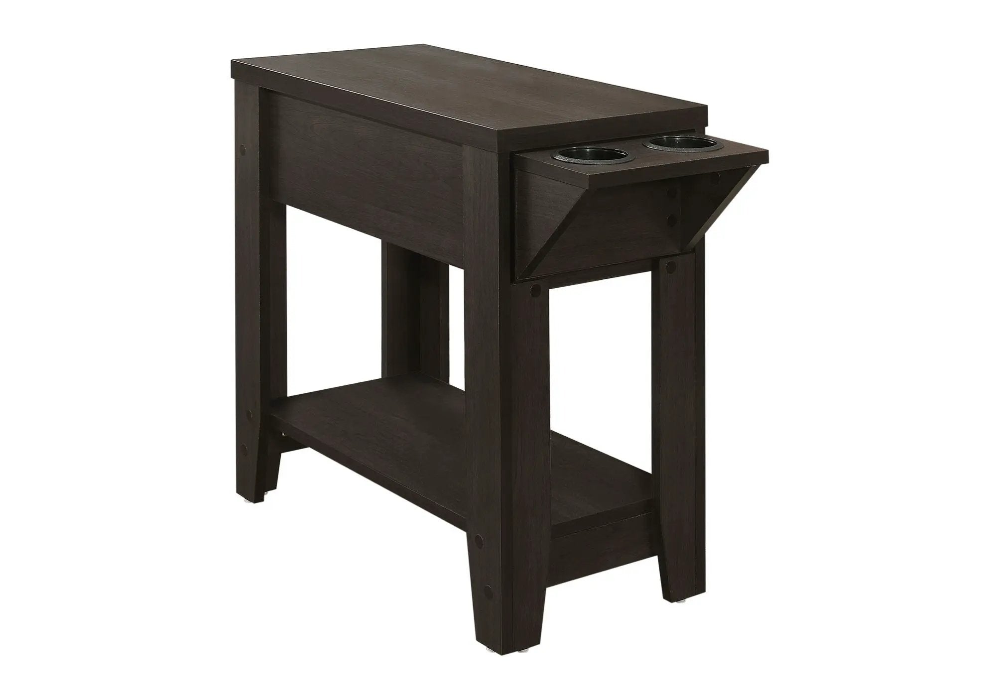 Accent Side Table, Storage, Lamp, Transitional Space-Saving Design by Unique Piece Furniture