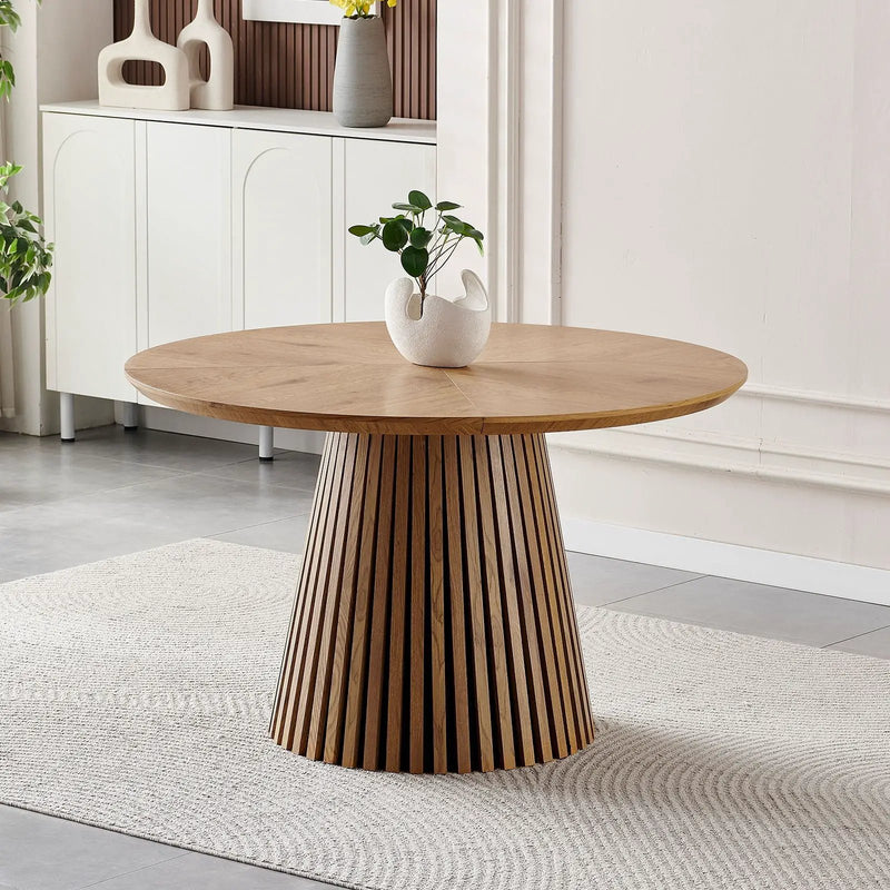 Round Dining Table For Dining Room - Natural Wood by Unique Piece Furniture