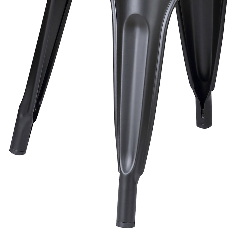Set of 4 Stackable Metal Dining Chairs by HouseOfZazla