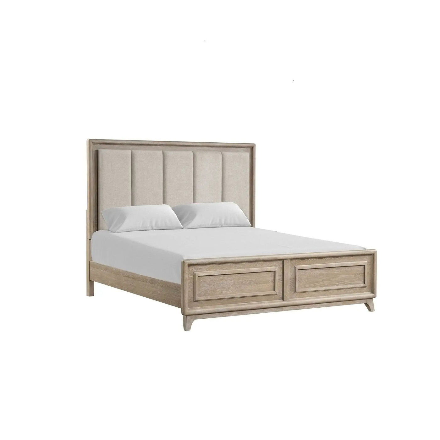 Contemporary Bed With Padded Headboard by HouseOfZazla