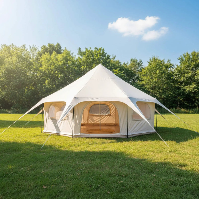 Large 15FT 600D Oxford Bell Tent With Stove Jack For Glamping And Camping (SAK10987) by SAKSBY WHOLESALE