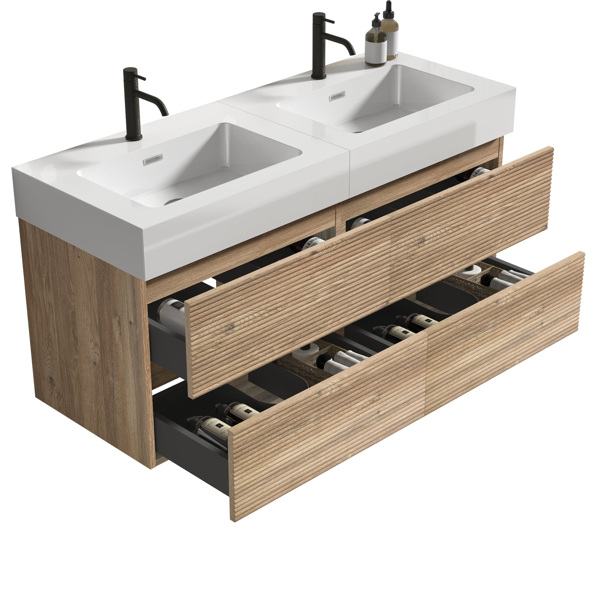 Grace 48" Bathroom Vanity with Double Drawers by HouseOfZazla