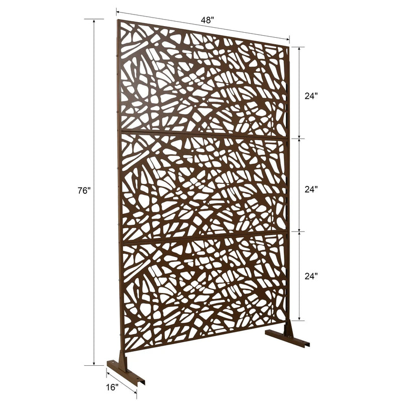 Outdoor & Indoor Freestanding Decorative Privacy Screen by Unique Piece Furniture