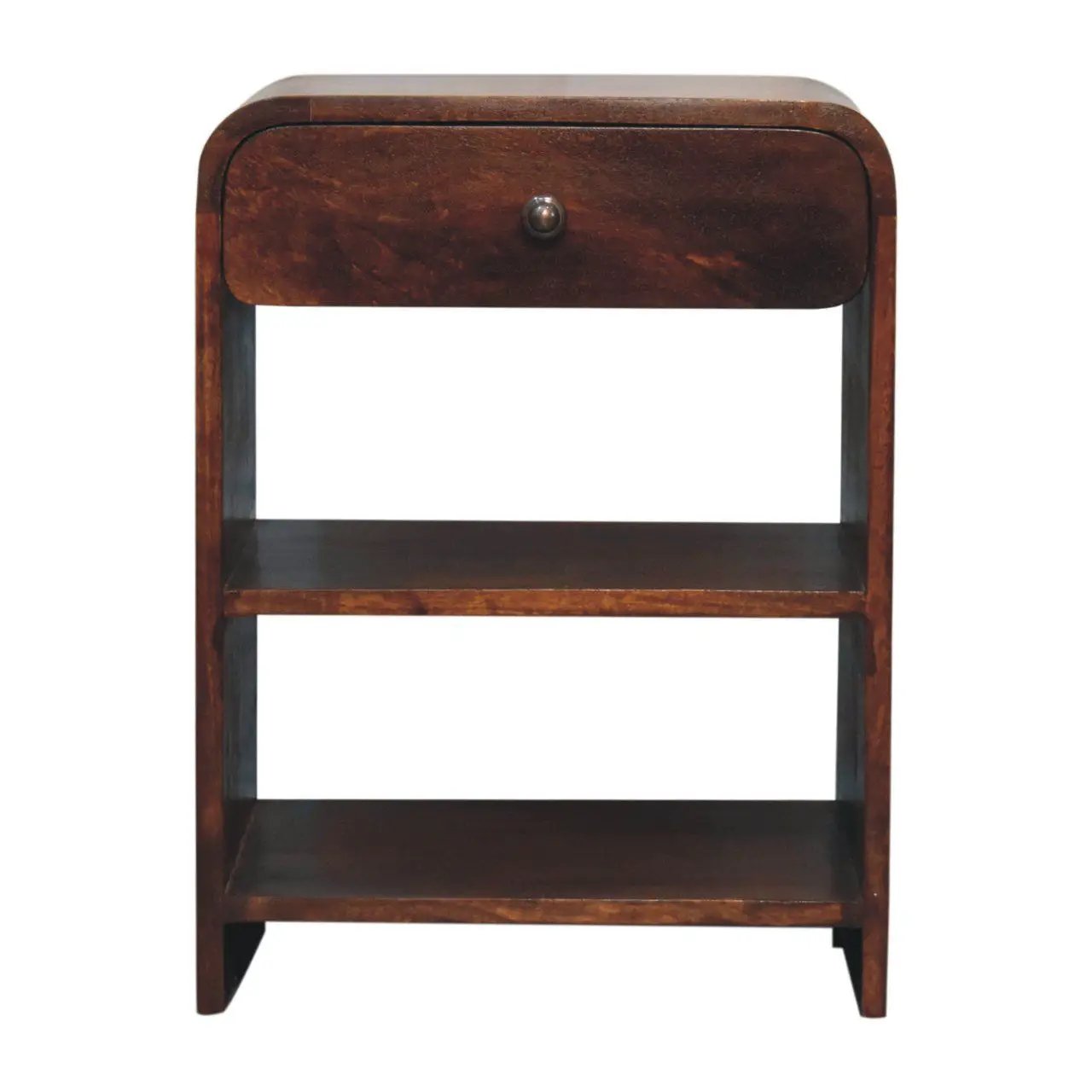 Aspen - Open Bedside Table - Dark Brown by Unique Piece Furniture
