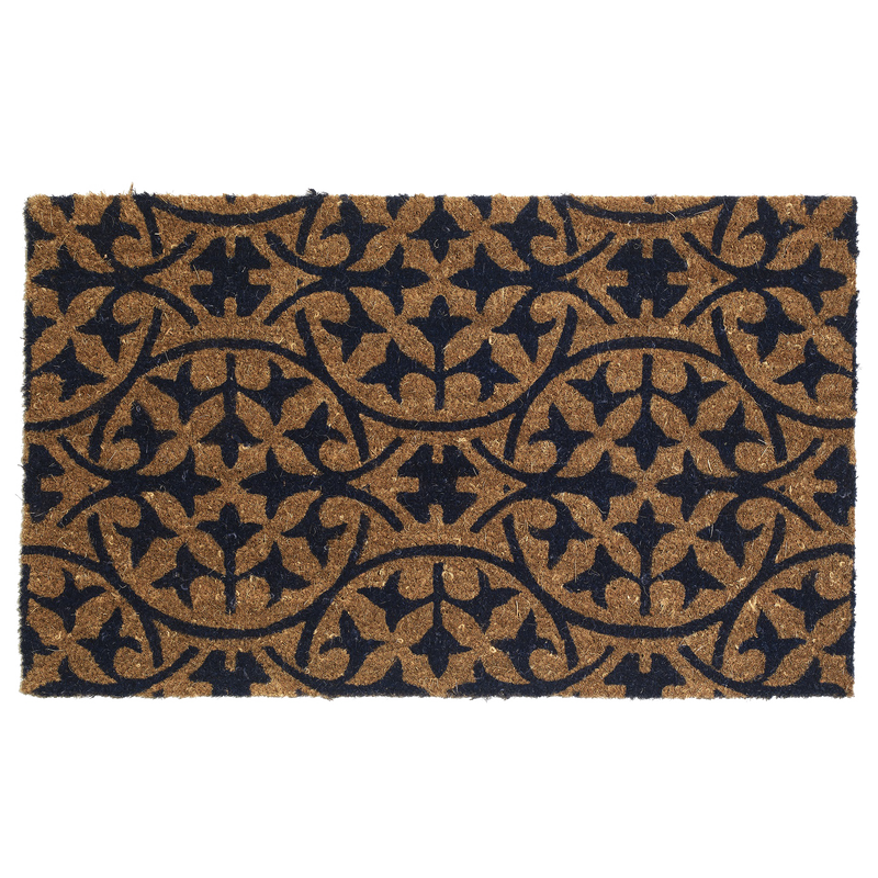 Blue Tile Coir Doormat by Fab Habitat
