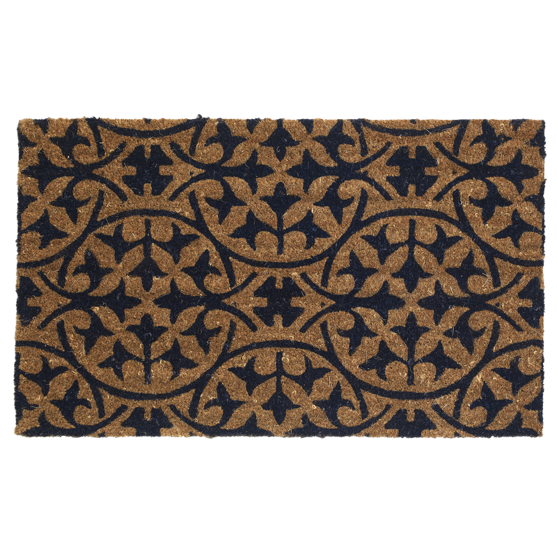 Blue Tile Coir Doormat by Fab Habitat