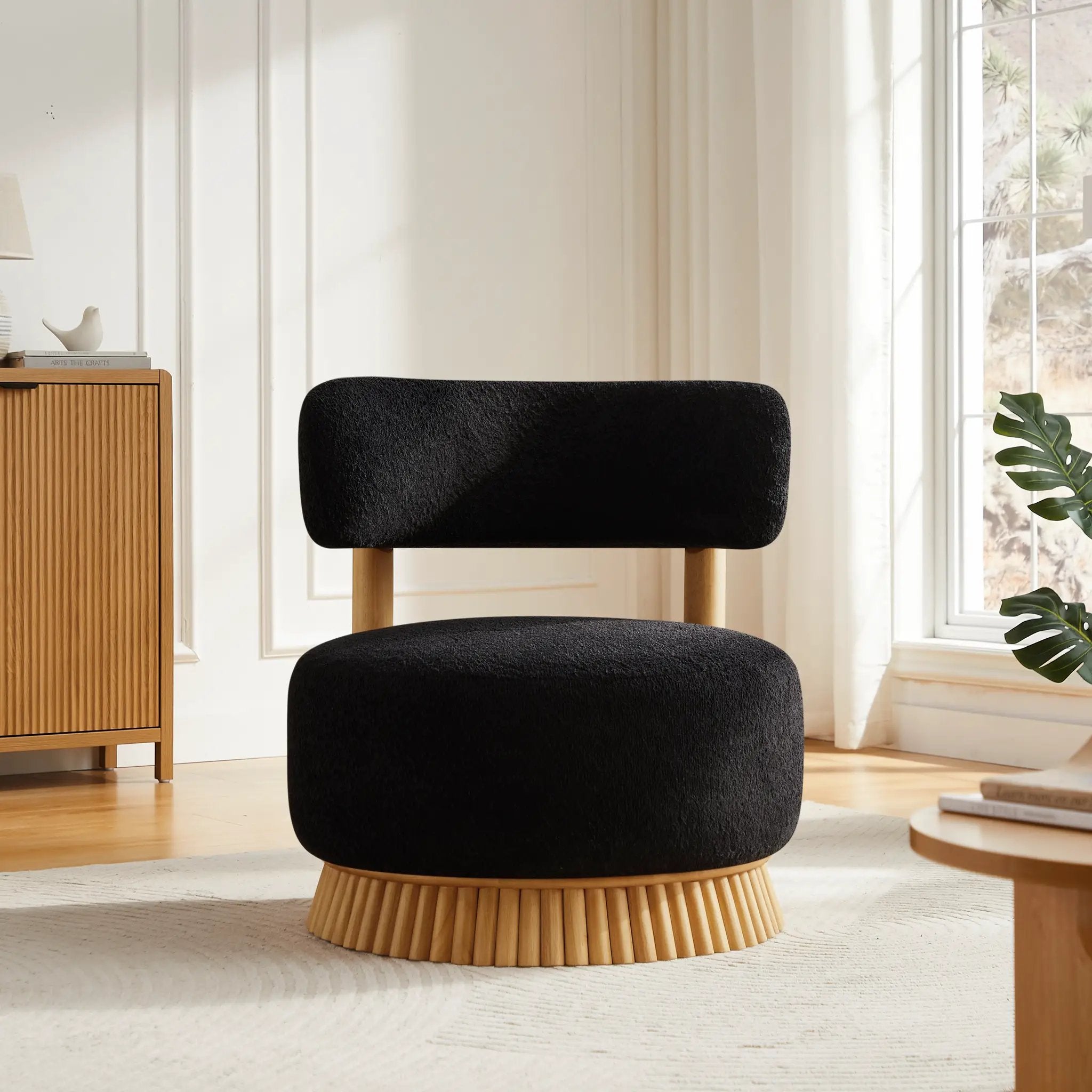 Modern 27.5" W Farmhouse Armless Chair by HouseOfZazla
