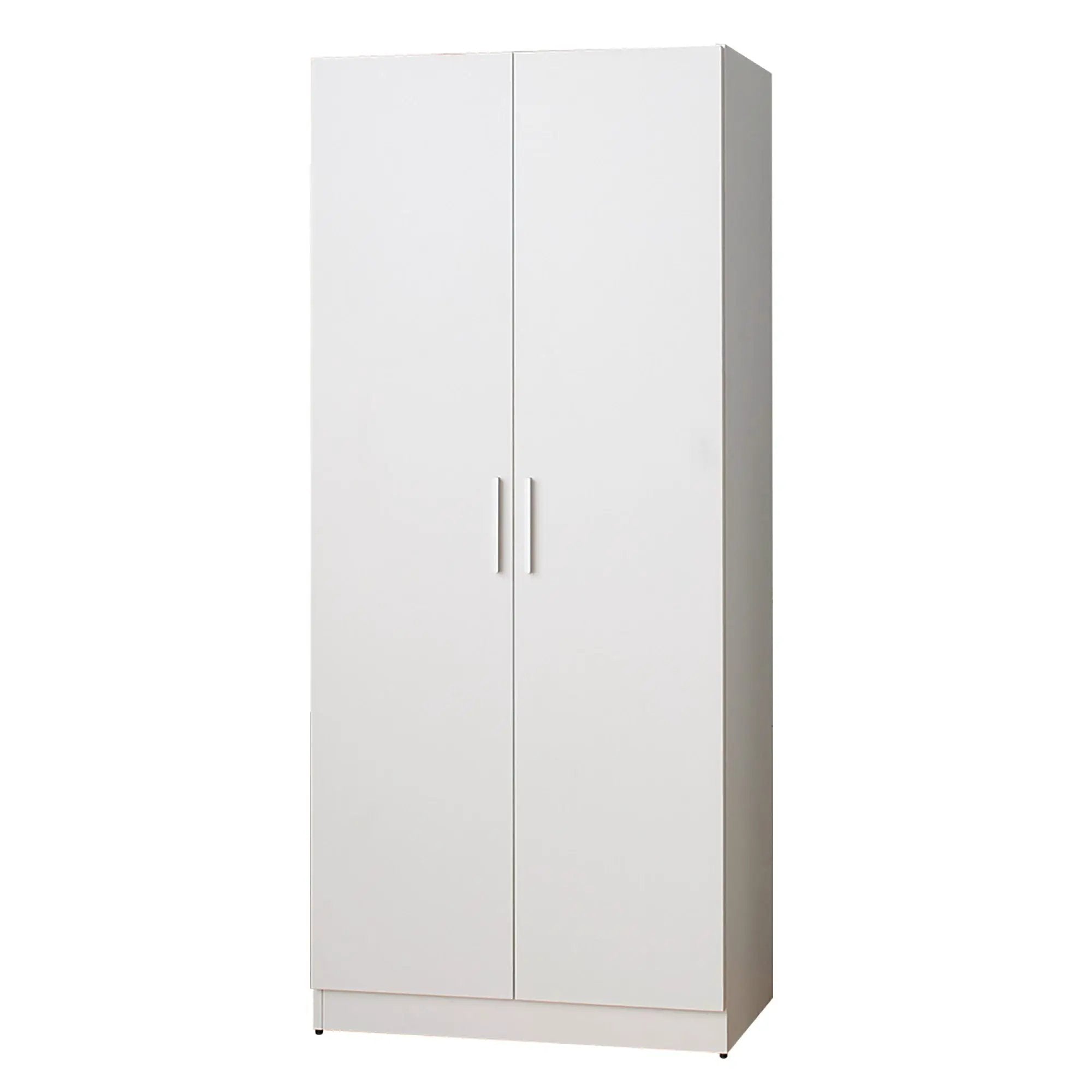 Viviane - Closet With Hanging Bars And 5 Shelves - White by HouseOfZazla