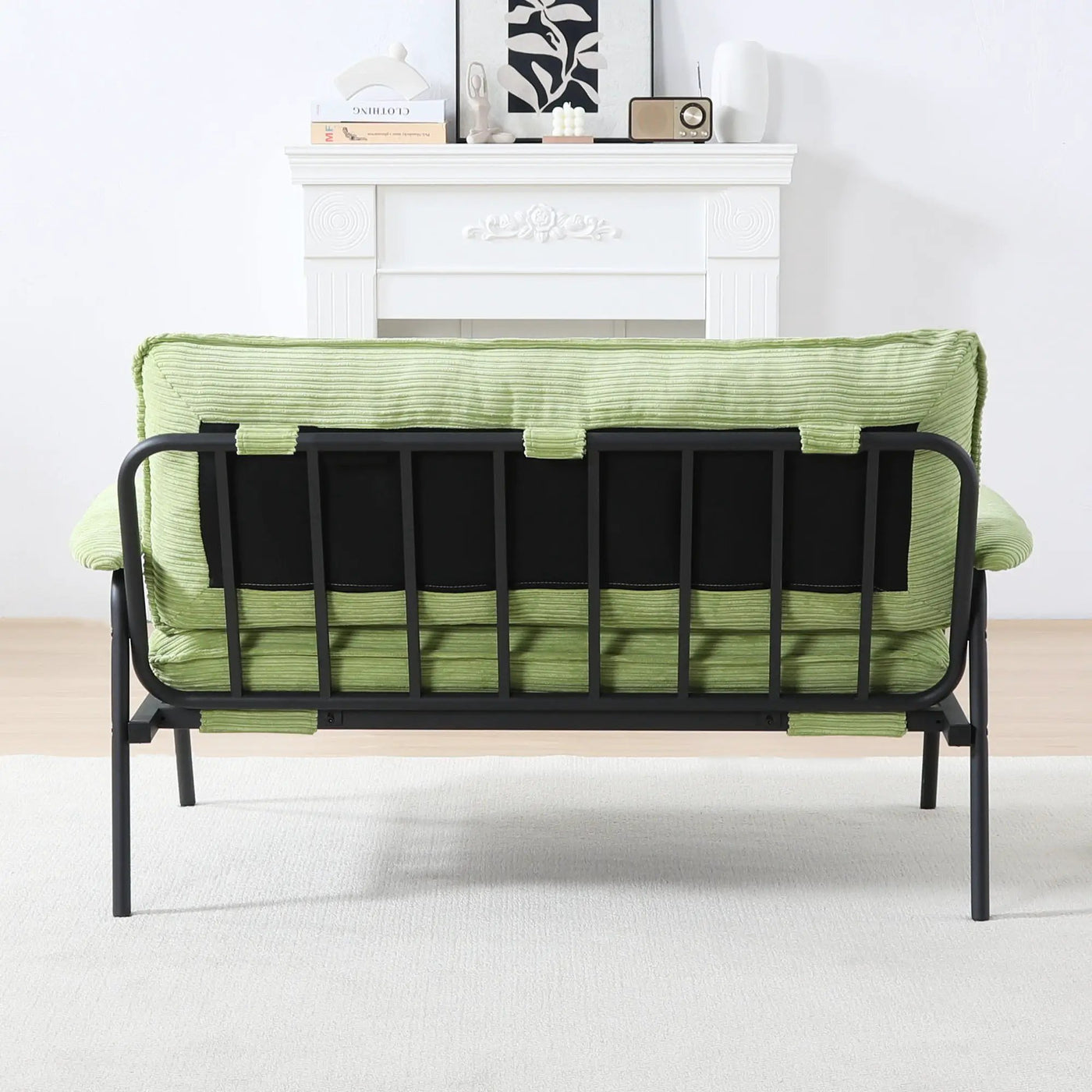 Modern Metal Frame Sofa With Sponge Filling For Compact Spaces And Versatile Use by Unique Piece Furniture