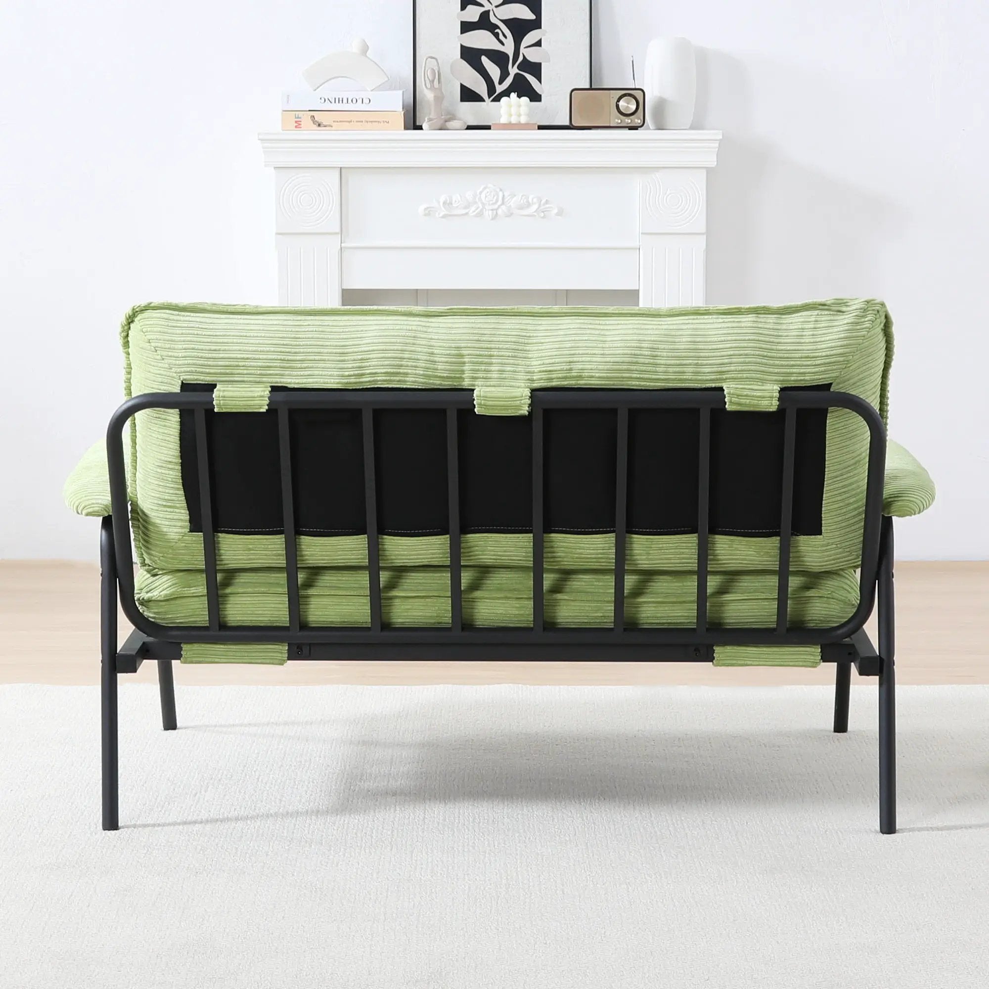 Modern Metal Frame Sofa With Sponge Filling For Compact Spaces And Versatile Use by Unique Piece Furniture