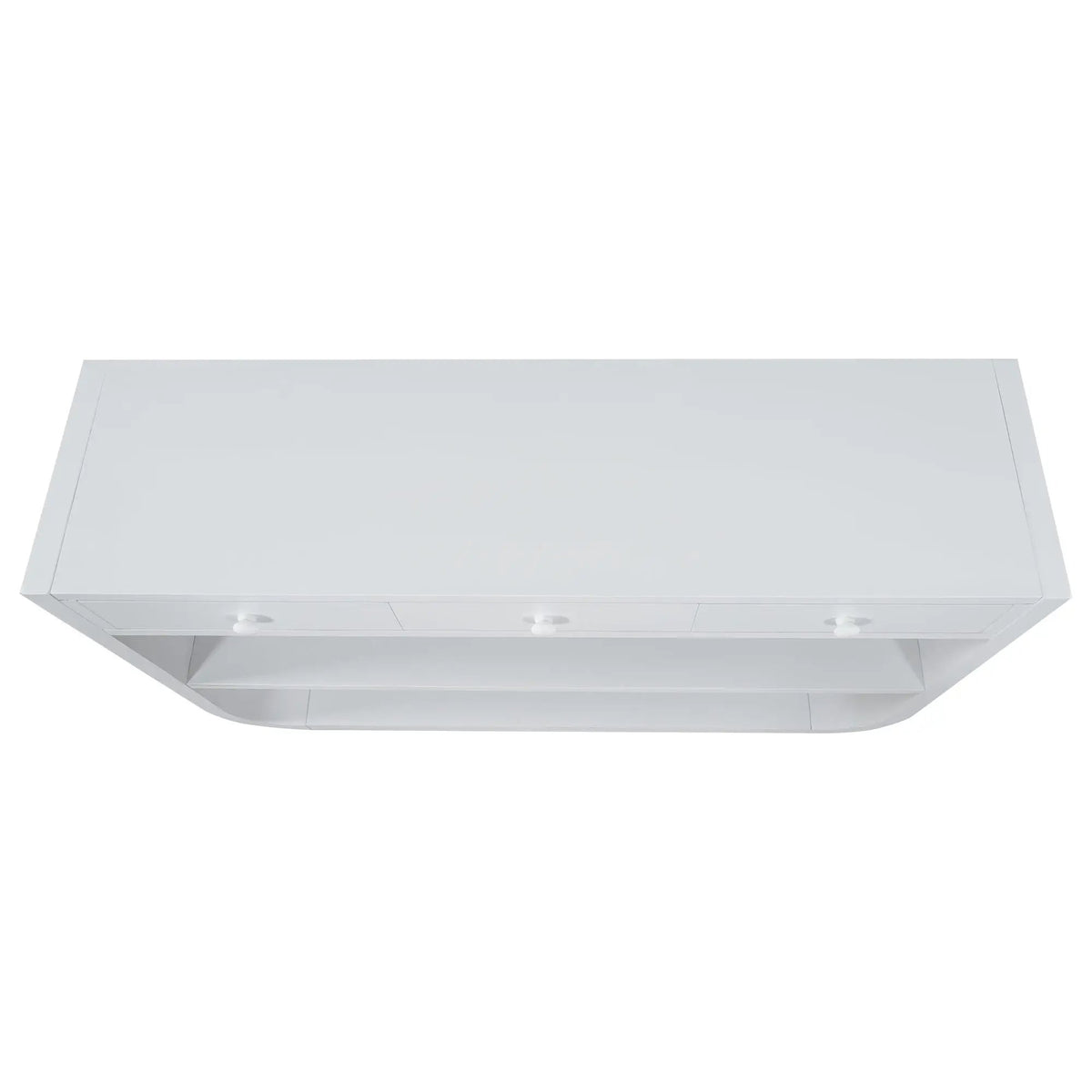 Console Table With 3 Soft Close Drawers & 2 Open Shelves by HouseOfZazla