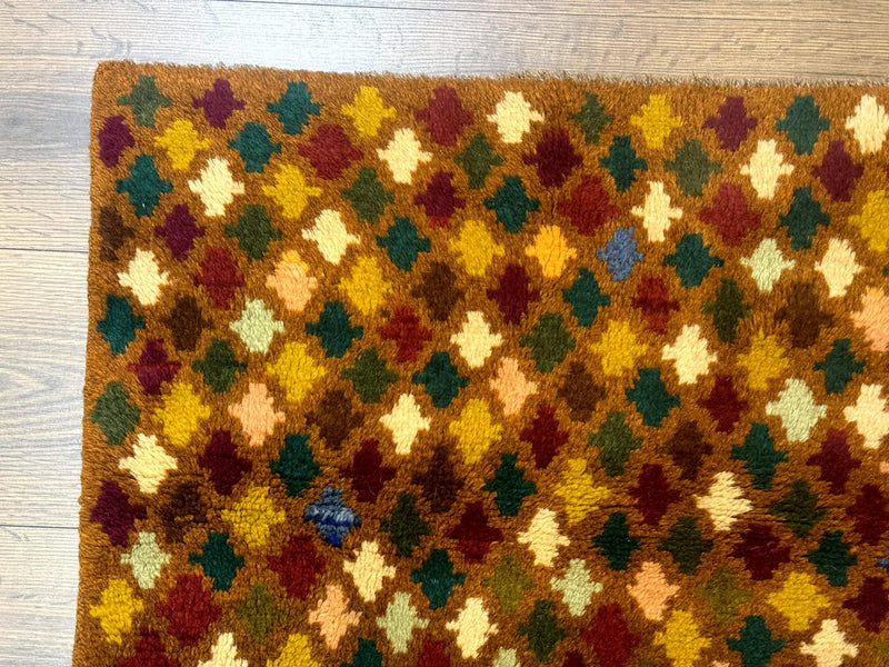 Balouch Rug 3x4, Burnt-Orange, Multicolor, Afghan Rug by Jewel Rugs