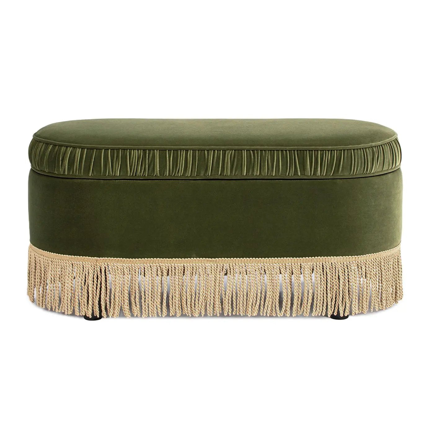 Serena - Contemporary Design Oval Storage Bench Ottoman by Unique Piece Furniture
