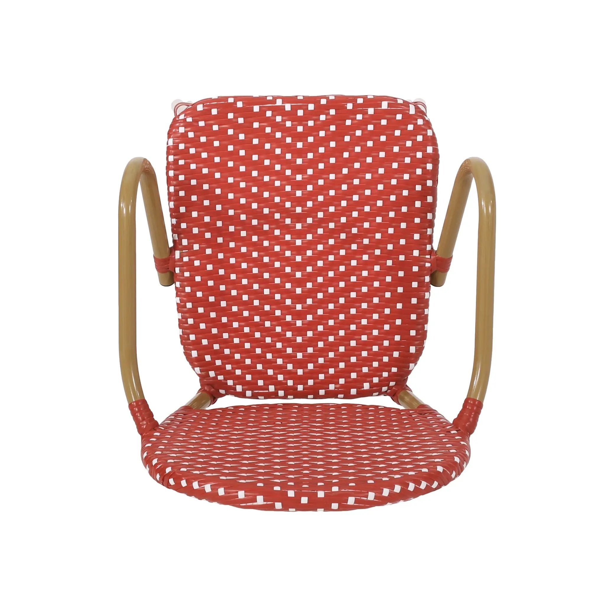 Outdoor Wicker and Aluminum French Barstools, Set of 2 by HouseOfZazla