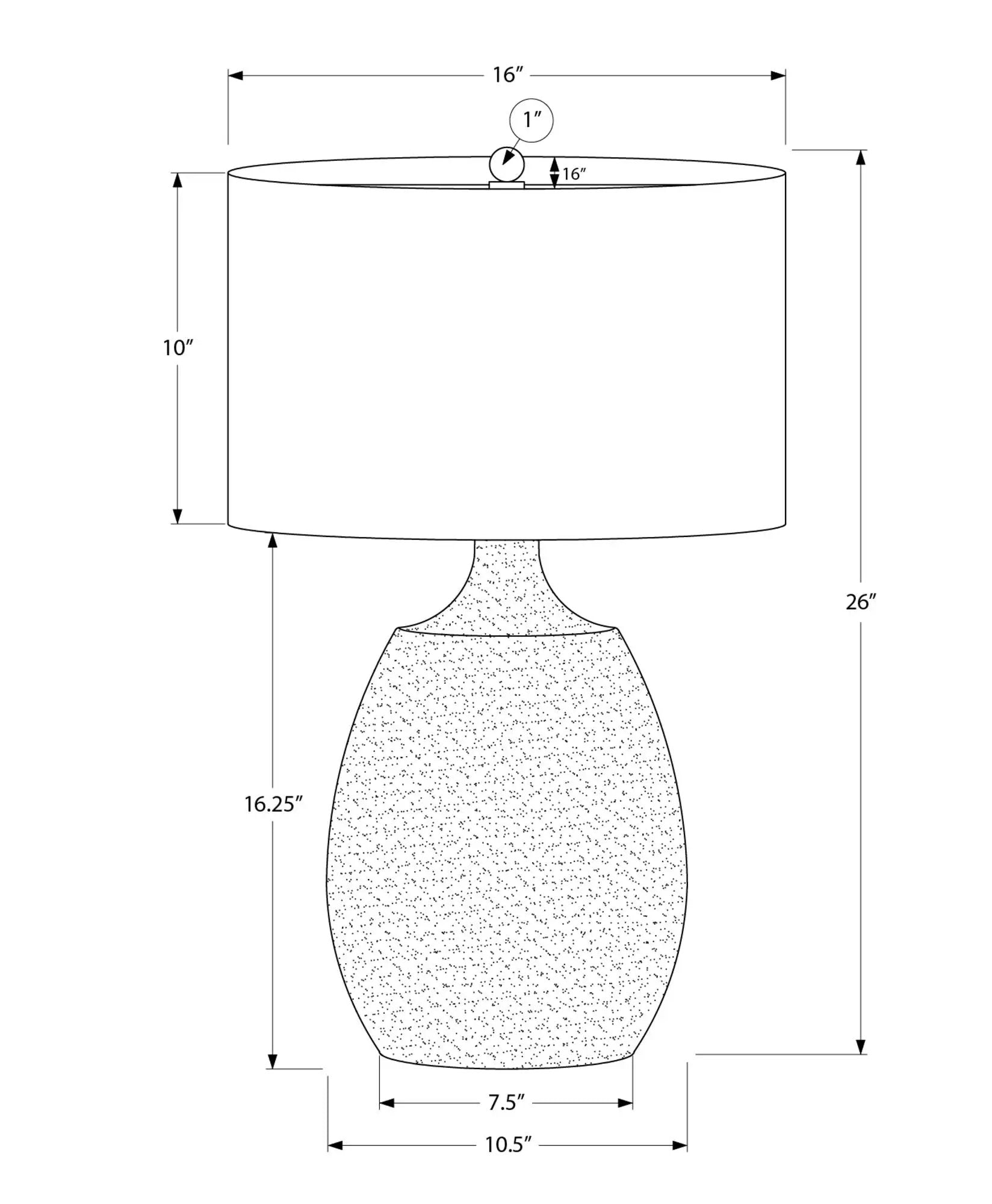 Lighting, Table Lamp, Resin, Contemporary - Cream by Unique Piece Furniture