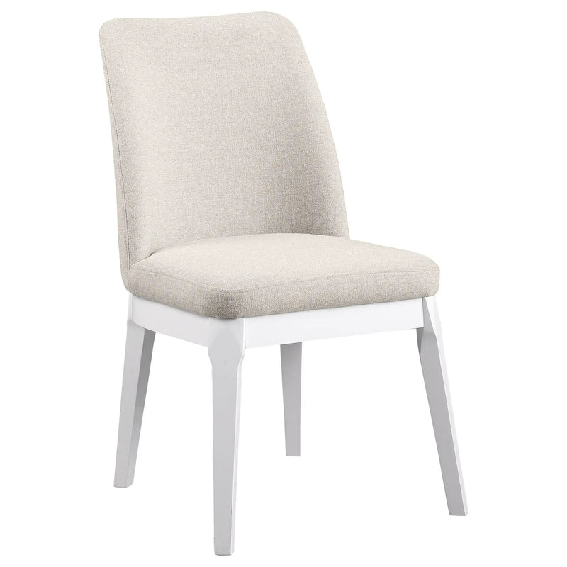Carissa Upholstered Dining Side Chair Beige (Set of 2) by Unique Piece Furniture