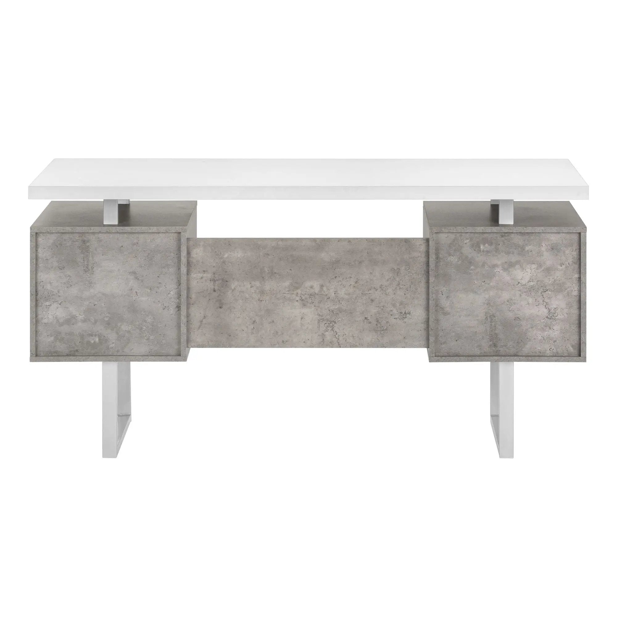 Computer Desk For Home Office, Laptop, Left, Right Set - Up, Storage Drawers, Contemporary & Modern by Unique Piece Furniture