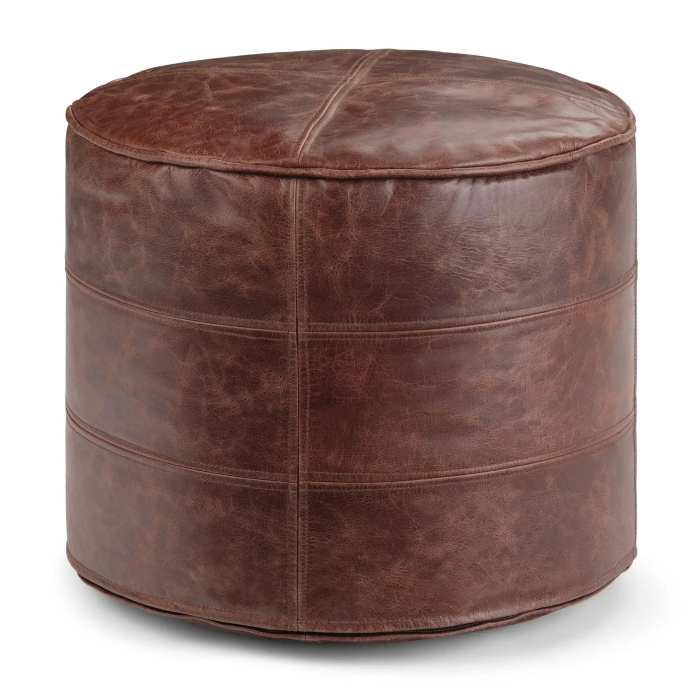 Connor - Handcrafted Round Pouf by Unique Piece Furniture