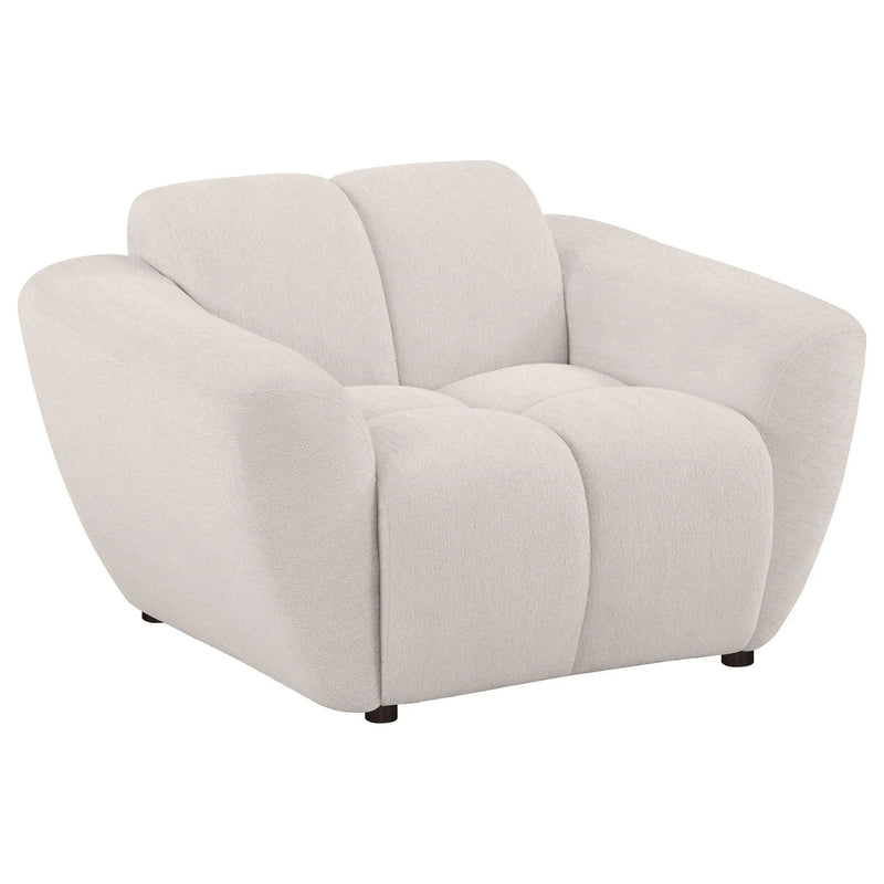 Destino 3-piece Chenille Splayed Arm Sofa Set Greige by Unique Piece Furniture
